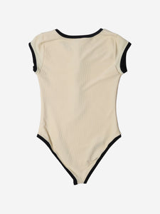 Same Cream ribbed swimsuit - size L