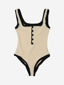 Same Cream ribbed swimsuit - size M