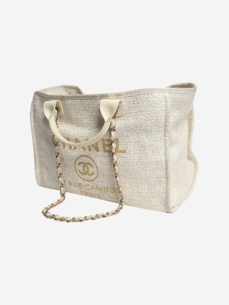 Cream deauville tote bag alternate image