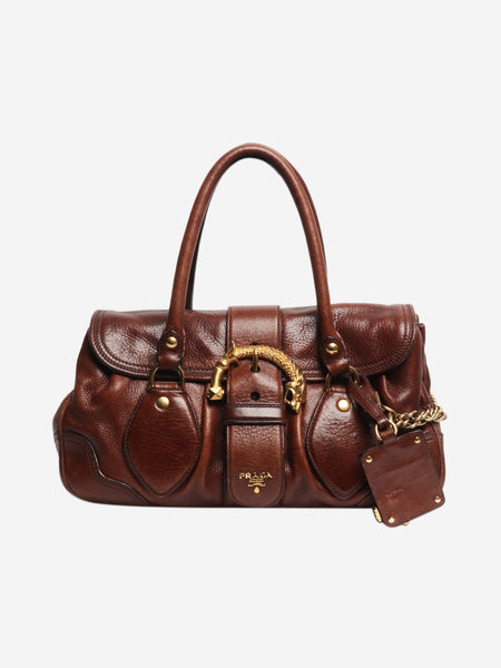 Brown vintage Cervo top handle bag product image