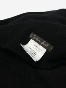 Faliero Sarti Black cashmere scarf