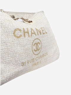 Cream deauville tote bag Top Handle Bags Chanel 