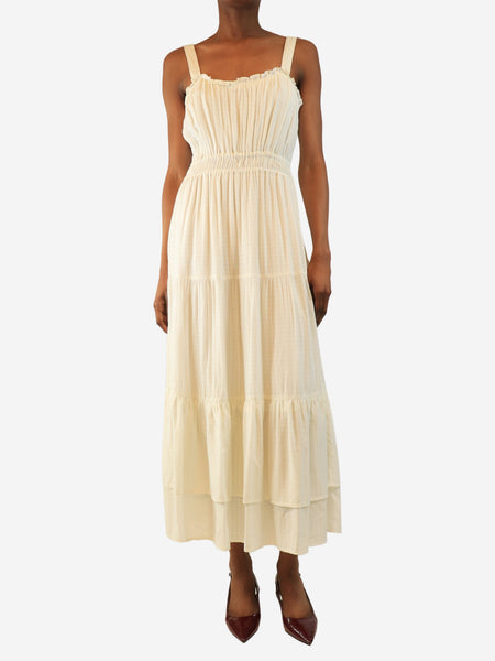 White tiered sundress - size S product image