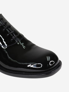 Prada Black patent leather Derby shoes - size EU 39