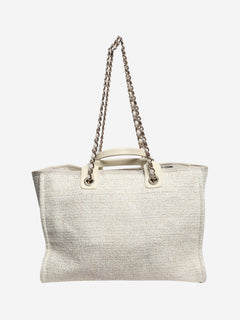 Cream deauville tote bag Top Handle Bags Chanel 