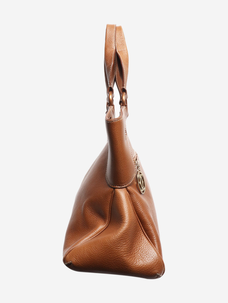 Brown vintage leather tote bag Tote Bags Cartier 