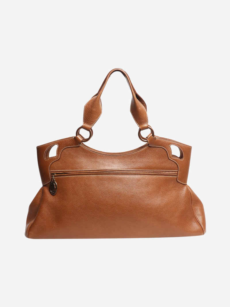 Brown vintage leather tote bag Tote Bags Cartier 
