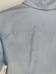 Stella McCartney Blue and white contrast panel shirt - size UK 6