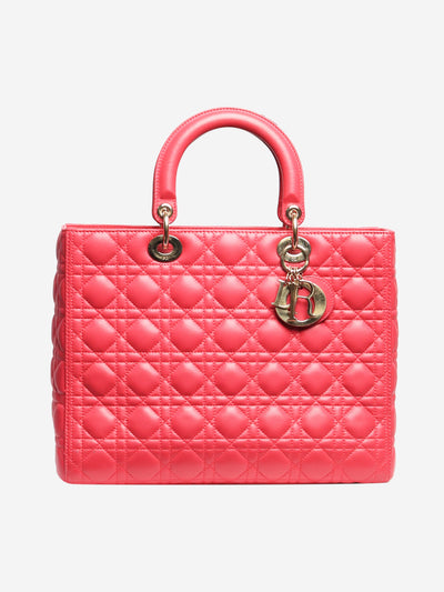 Pink 2012 Large Lady Dior Top Handle Bags Christian Dior 