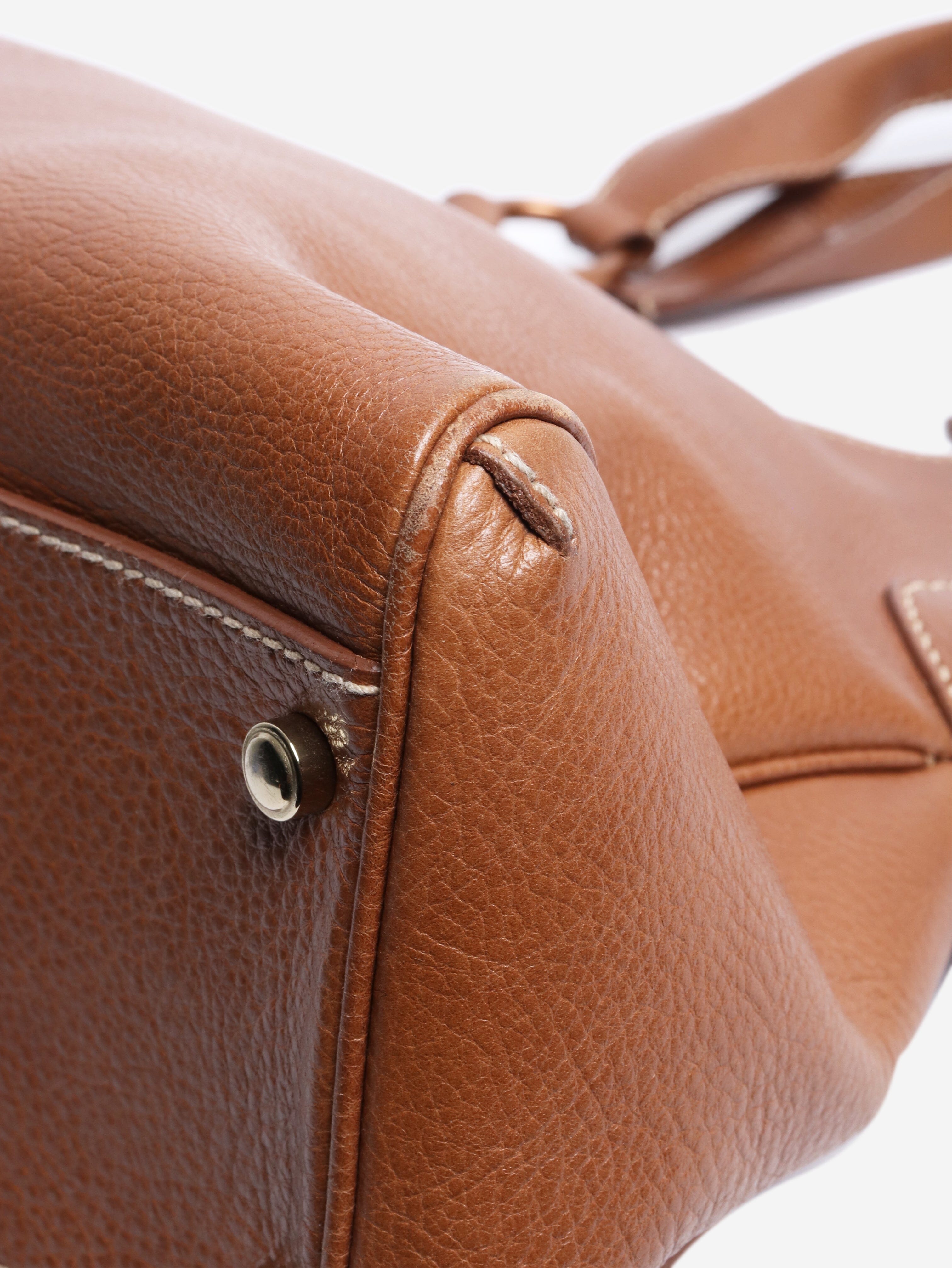 Brown vintage leather tote bag Tote Bags Cartier 