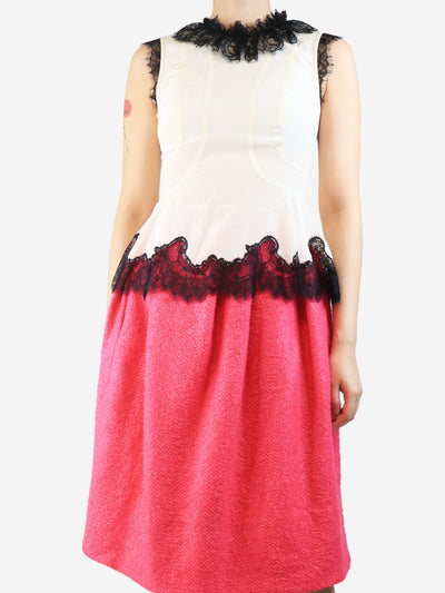 Cream Bette lace-trimmed top - size UK 10 Tops Ulla Johnson 