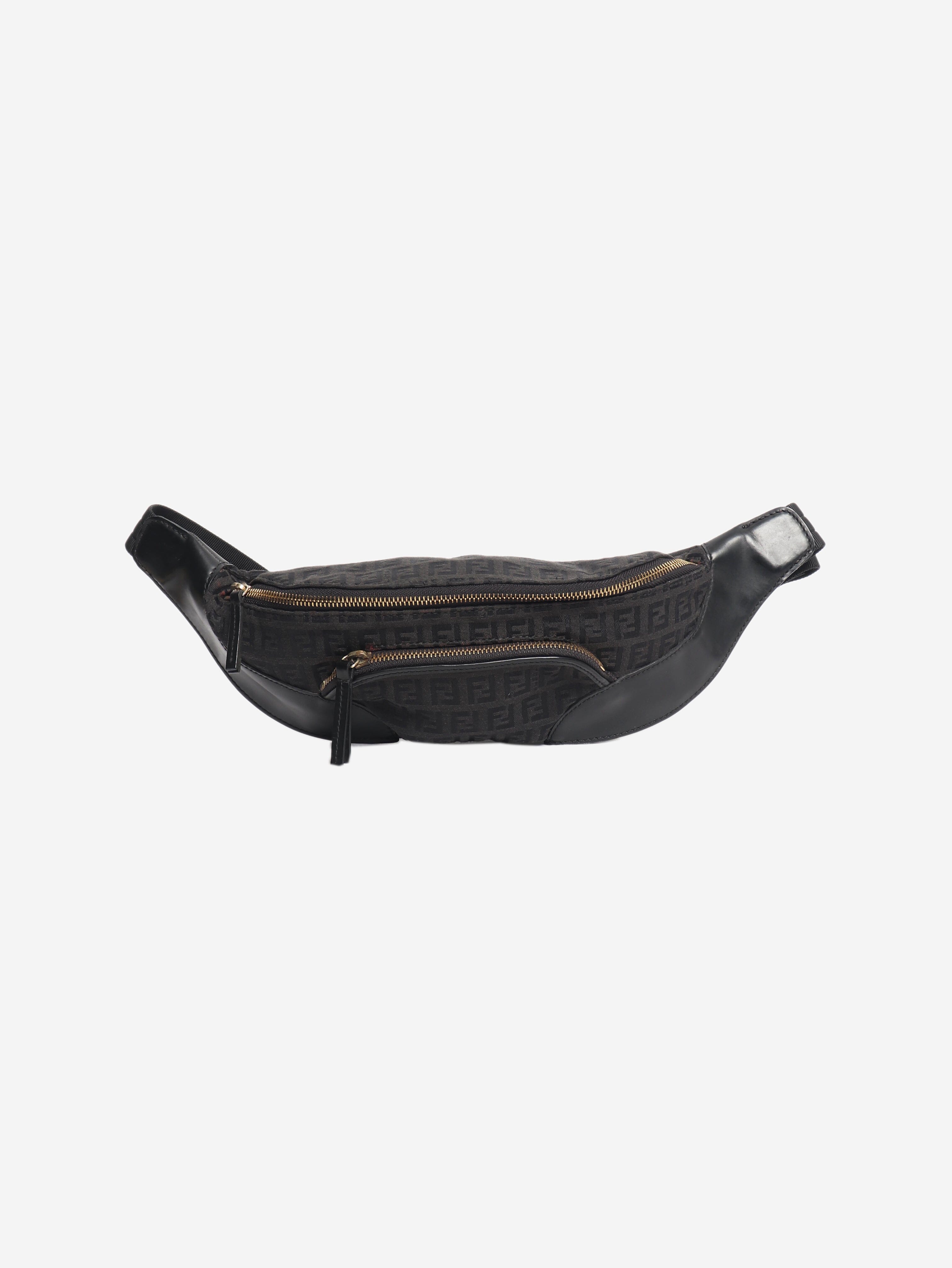 Black FF belt bag Cross-body Bags Fendi 
