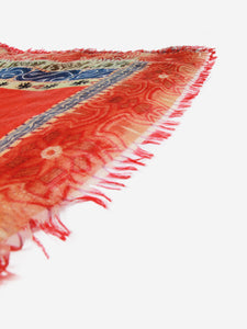 Etro Multicolour patchwork printed scarf