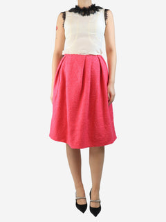 Pink wool-blend midi skirt - size UK 8 Skirts Marni 