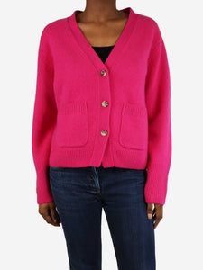 Arch4 Fuchsia cashmere cardigan - size XS