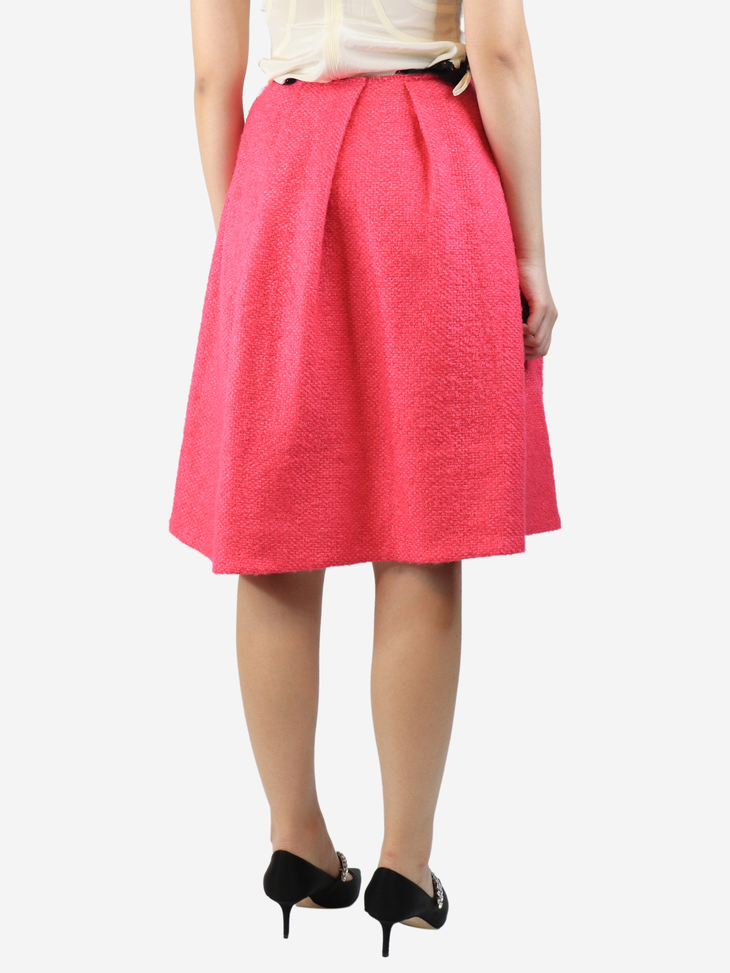 Pink wool-blend midi skirt - size UK 8 Skirts Marni 