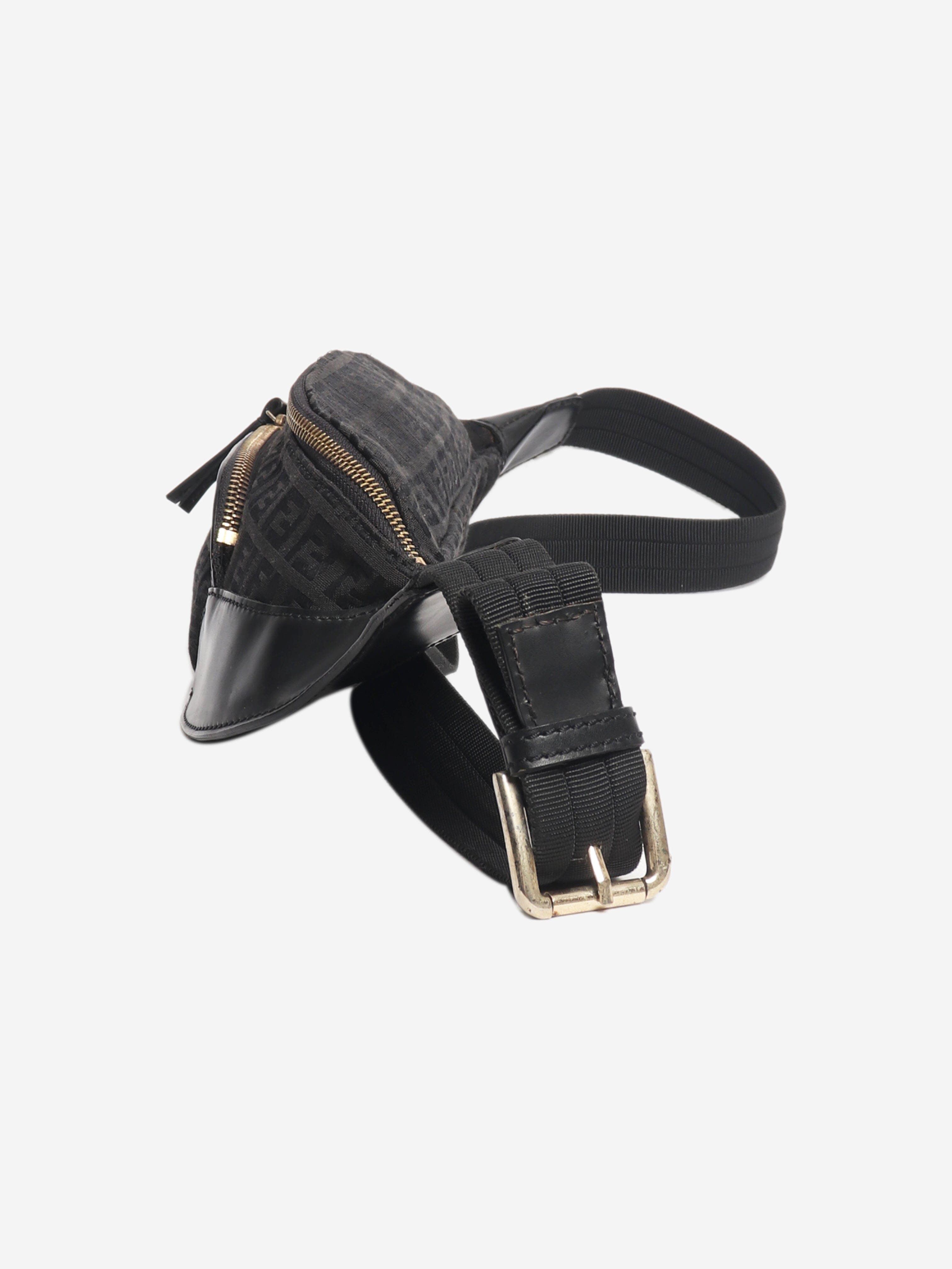 Black FF belt bag Cross-body Bags Fendi 