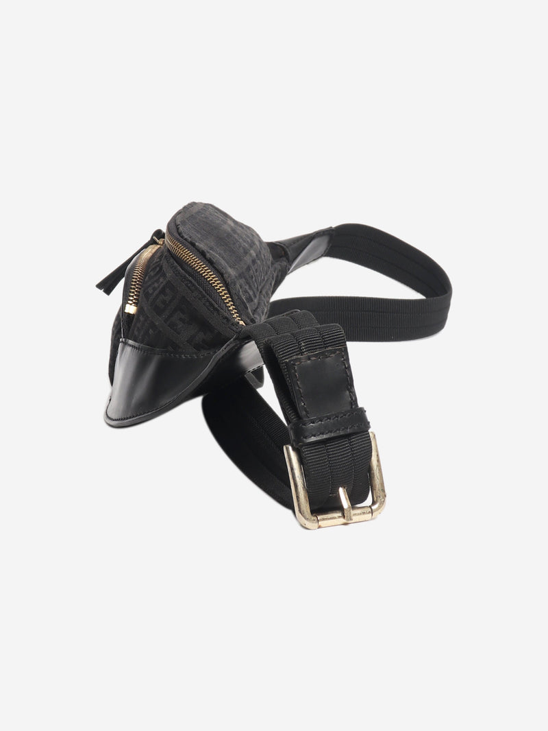 Black FF belt bag Cross-body Bags Fendi 
