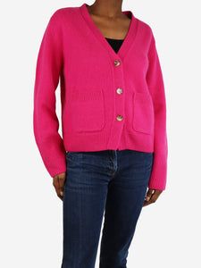 Arch4 Fuchsia cashmere cardigan - size XS