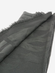 Saint Laurent Dark green wool scarf