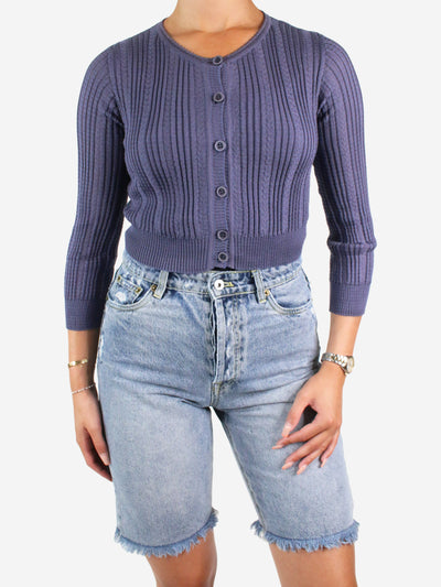 Purple button-up cardigan - size UK 10 Knitwear Missoni 