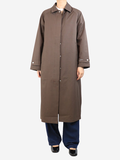 Brown raincoat - size UK 10 Coats & Jackets Ilse Jacobsen 
