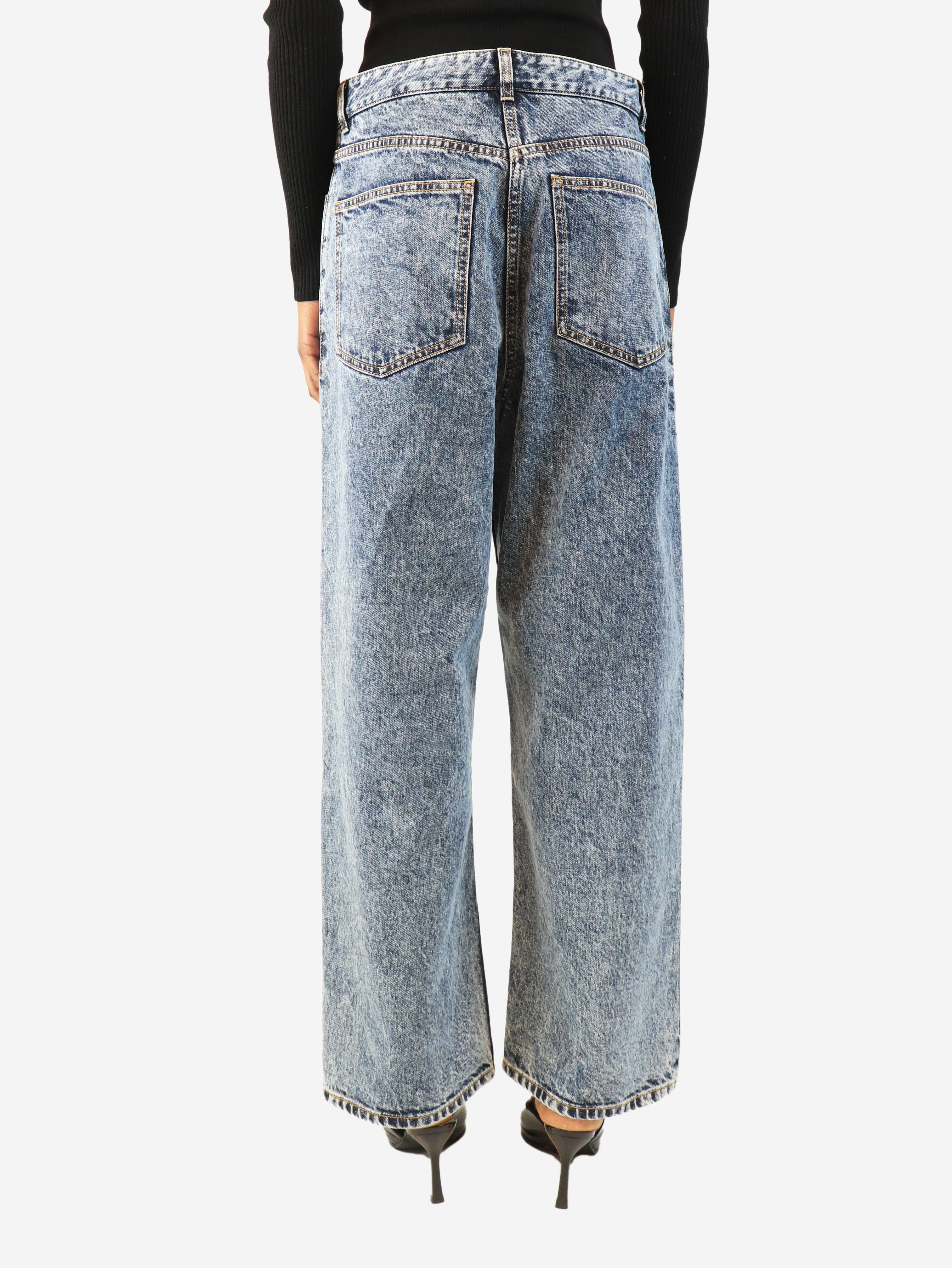 Blue acid wash jeans - size UK 6 Denim Alaia 