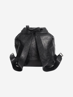 Black ostrich leather backpack Backpacks Prada 