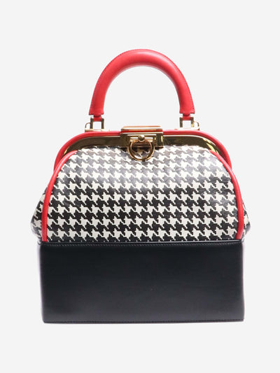 Black houndstooth top handle bag Top Handle Bags Christian Dior 