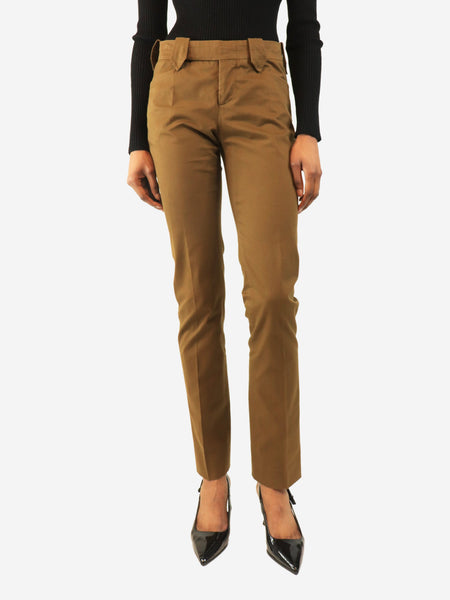 Khaki tapered trousers - size UK 6 product image