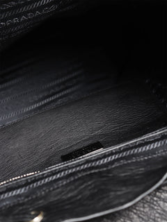 Black ostrich leather backpack Backpacks Prada 