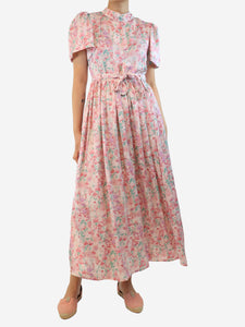 Sister Jane Blush pink Kanzan floral midi dress - size M