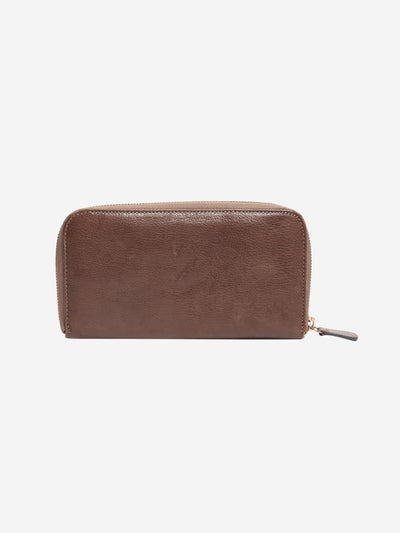 Brown leather zip wallet Wallets, Purses & Small Leather Goods Marni 
