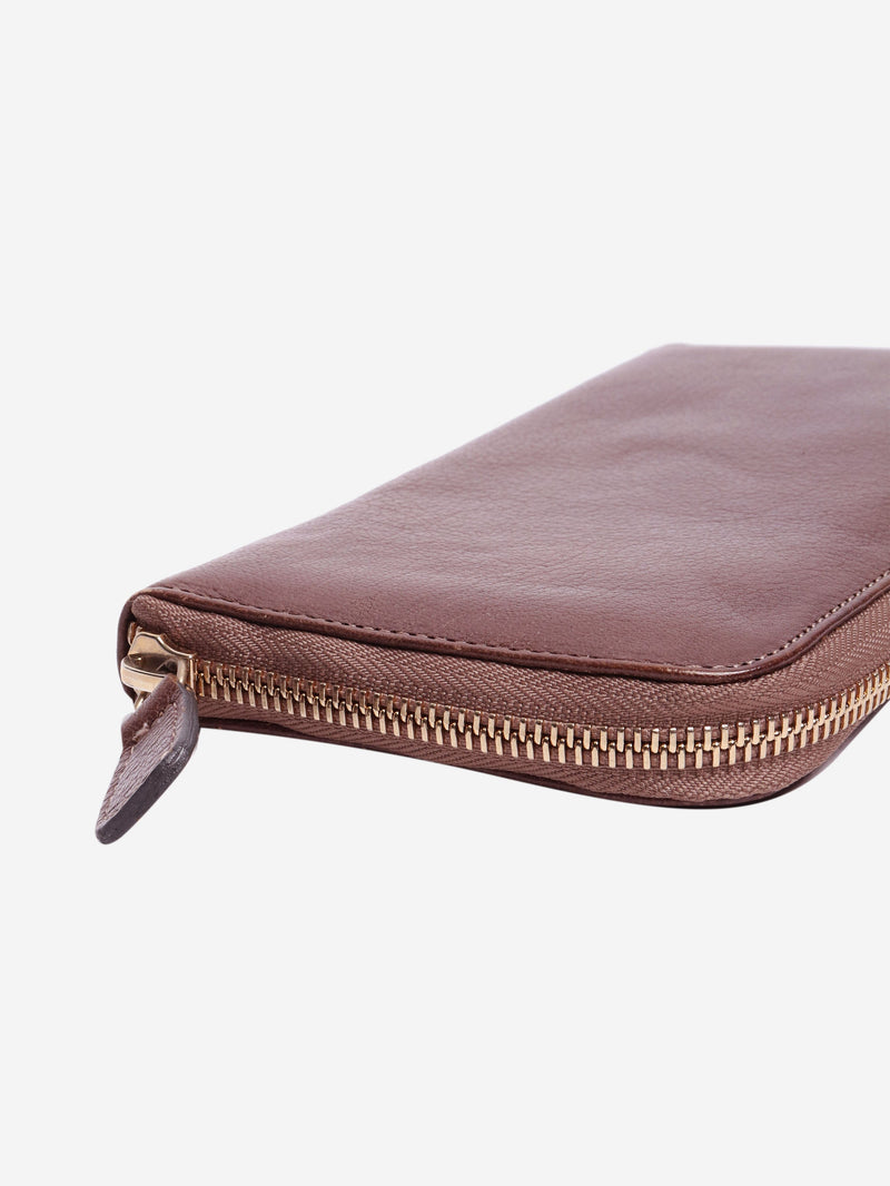 Brown leather zip wallet Wallets, Purses & Small Leather Goods Marni 