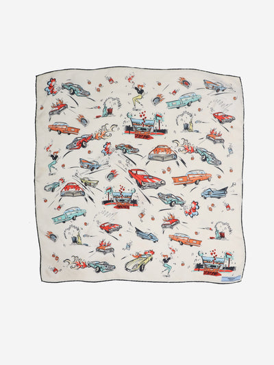 White car printed scarf Scarves Prada 