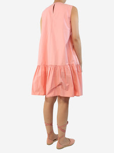Roksanda Bubblegum Nyima gathered dress - size UK 10