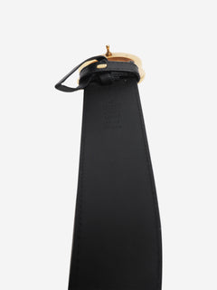 Black and gold Marmont logo belt Belts Gucci 