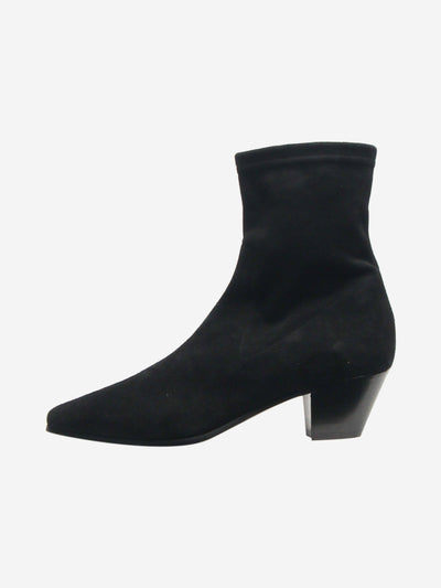 Black suede ankle boots - size EU 38 Boots Maje 