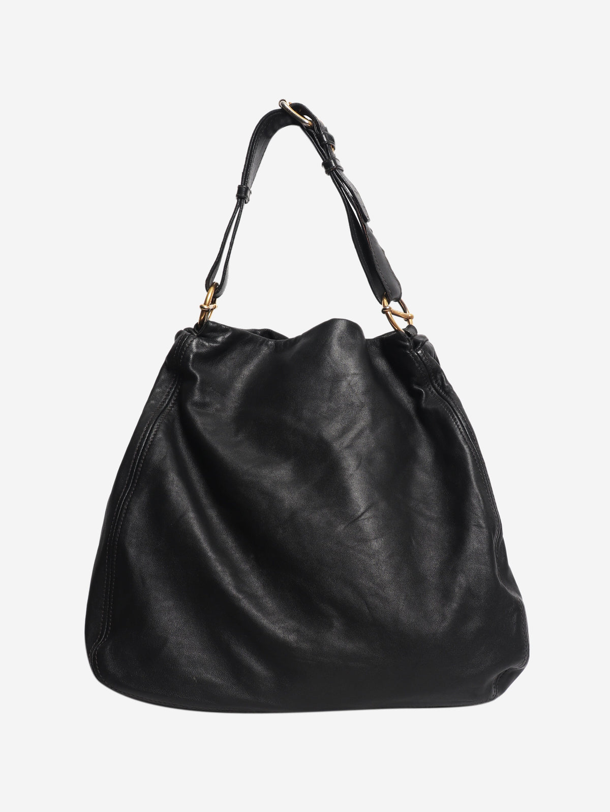 Black leather shoulder bag Shoulder bags Miu Miu 