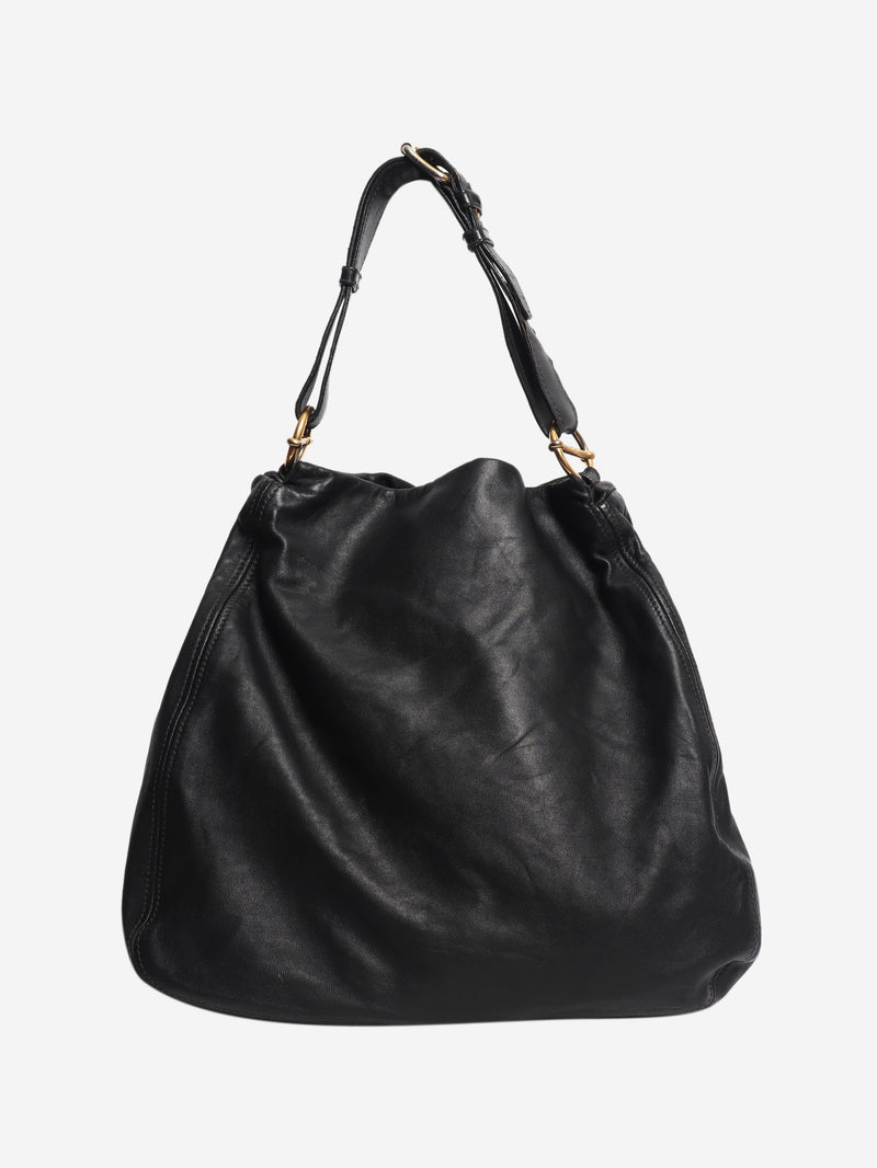 Black leather shoulder bag Shoulder bags Miu Miu 