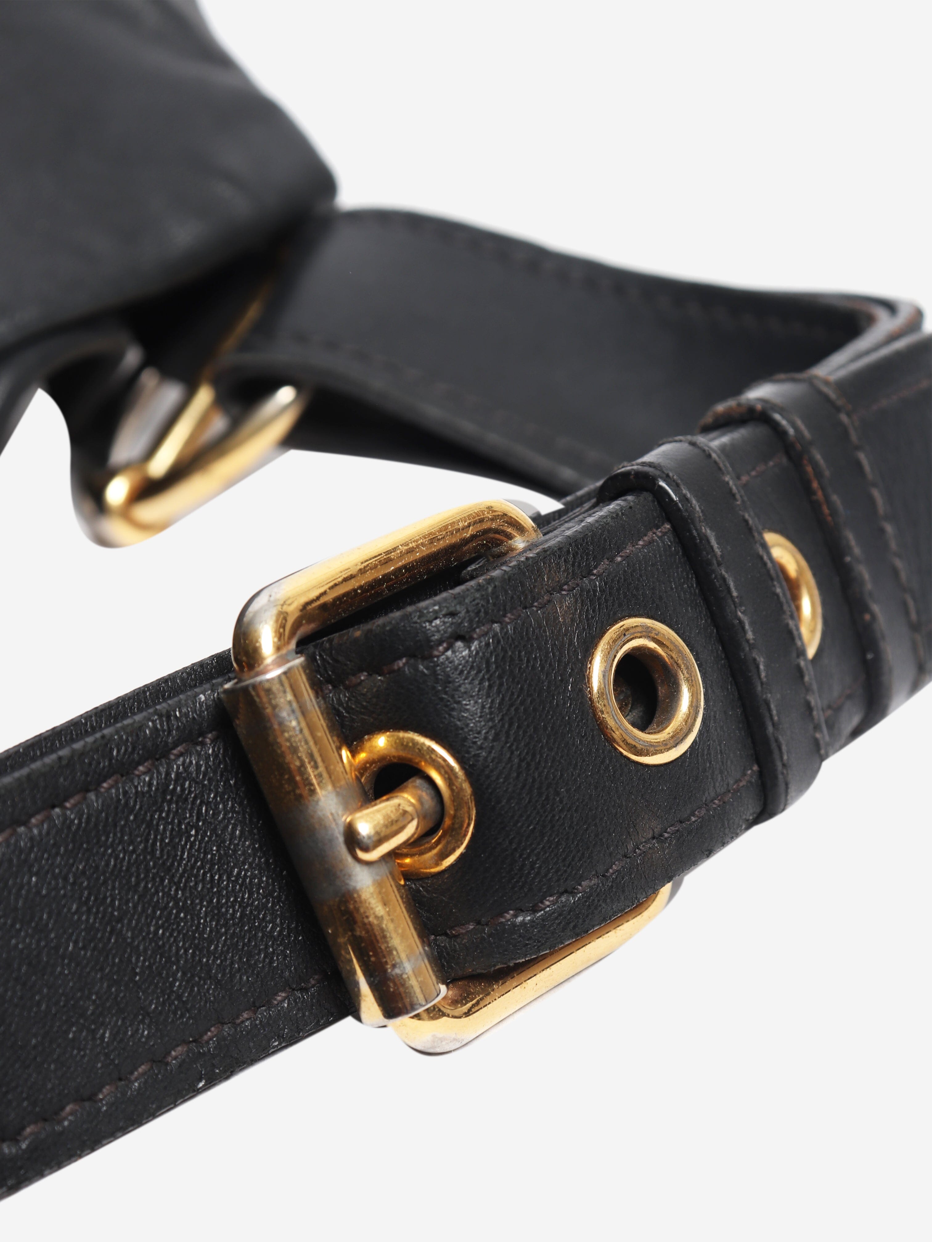 Black leather shoulder bag Shoulder bags Miu Miu 