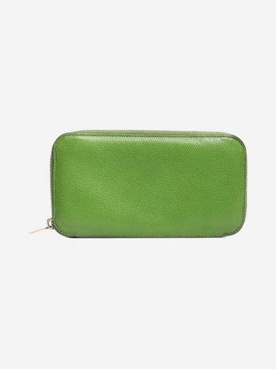 Green leather zip purse Wallets, Purses & Small Leather Goods Valextra 
