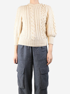Cream mixed-knit sweater - size S Knitwear Apiece Apart 