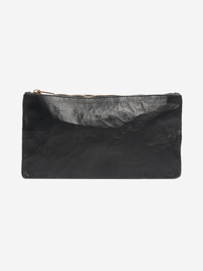 Black leather zipped pouch Wallets, Purses & Small Leather Goods Zilla 