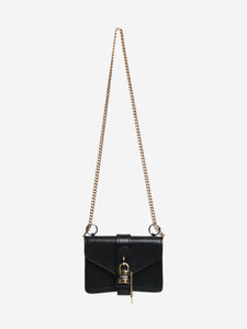 Chloe Black Mini Aby chain leather shoulder bag - size