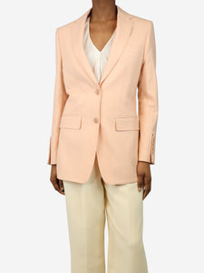 Burberry Peach wool blazer - size UK 4