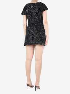 Saint Laurent Black sequin mini dress - size M