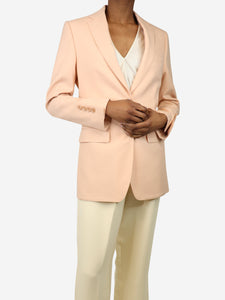 Burberry Peach wool blazer - size UK 4