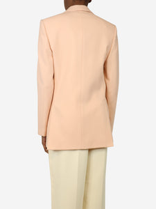 Burberry Peach wool blazer - size UK 4