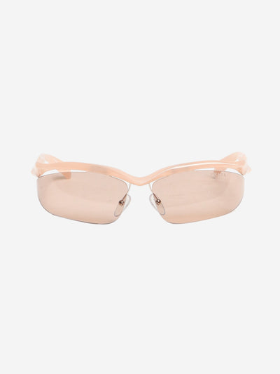 Pink wrap frameless sunglasses Sunglasses Prada 